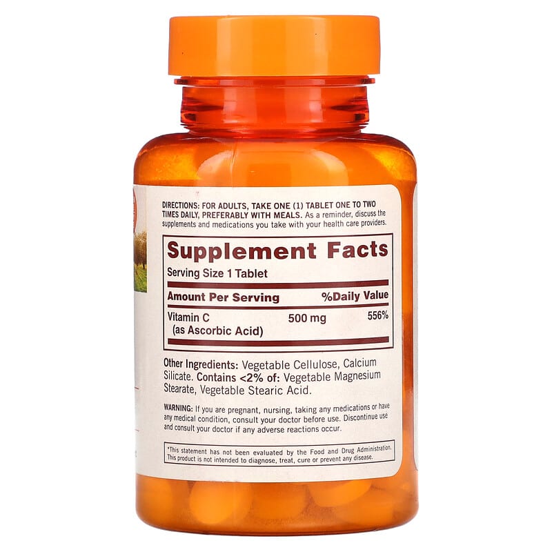 Sundown Naturals Vitamin C 500 mg 100 Tablets 2 Thực phẩm bổ sung Sundown Naturals Vitamin C 500 mg 100 Tablets 030768005177
