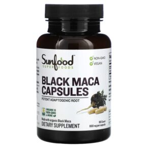 Thực phẩm chức năng Sunfood Black Maca 800 mg 90 Capsules 803813102271