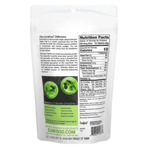 Thực phẩm bổ sung Sunfood Broken Cell Wall Chlorella Tablets 250 mg 452 Tablets 4 oz (113 g) 803813010637