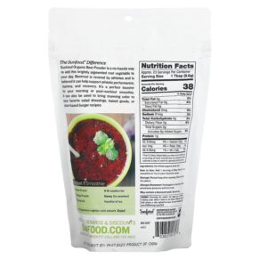 Thực phẩm bổ sung Sunfood Organic Beet Powder 8 oz (227 g) 803813101717