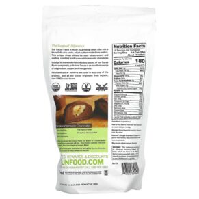 Thực phẩm bổ sung Sunfood Organic Cacao Paste 1 lb (454 g) 803813030901
