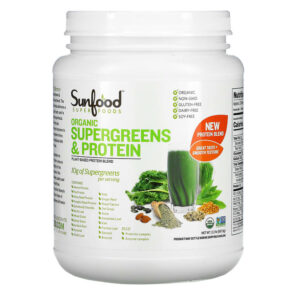 Thực phẩm chức năng Sunfood Organic Supergreens & Protein 2.2 lb (997.9 g) 803813101465