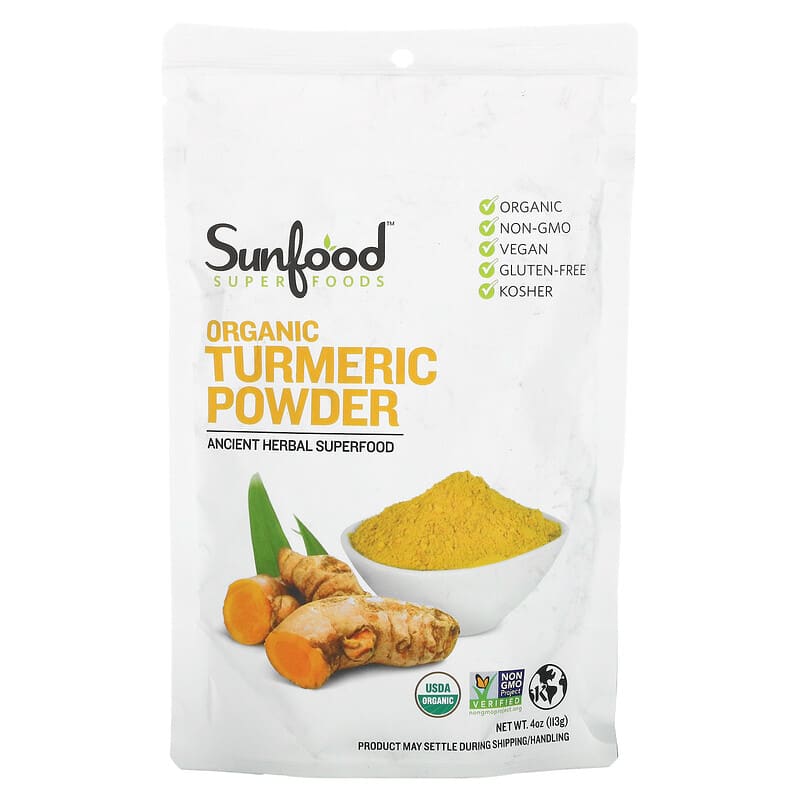 Sunfood Organic Turmeric Powder 4 oz (113 g) 8 Thực phẩm chức năng Sunfood Organic Turmeric Powder 4 oz (113 g) 803813101816