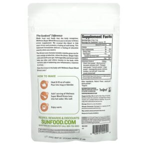 Thực phẩm bổ sung Sunfood Organic Wellness Super Blend Stress Less 8 oz (227 g) 803813102912