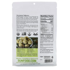 Thực phẩm bổ sung Sunfood Raw Organic Milled Flaxseed 1 lb (453.5 g) 803813102301
