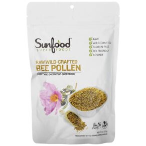 Thực phẩm chức năng Sunfood Raw Wild-Crafted Bee Pollen 8 oz (227 g) 803813101212