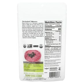 Thực phẩm bổ sung Sunfood Superfoods Raw Organic Maqui Berry Powder 4 oz (113 g) 803813284366