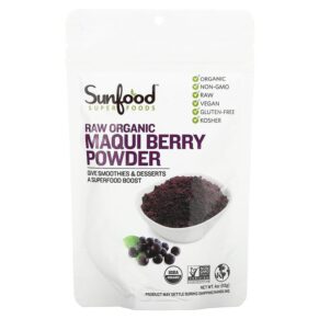 Thực phẩm chức năng Sunfood Superfoods Raw Organic Maqui Berry Powder 4 oz (113 g) 803813284366