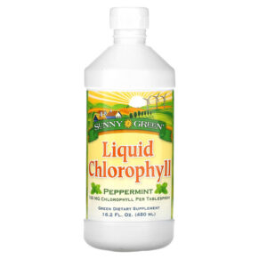 Thực phẩm chức năng Sunny Green Liquid Chlorophyll Peppermint 100 mg 16.2 fl oz (480 ml) 632651560000