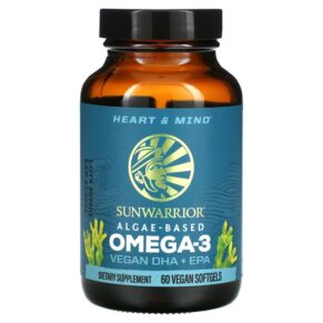 Thực phẩm chức năng Sunwarrior Algae-Based Omega-3 Vegan DHA + EPA 60 Vegan Softgels 814784026381