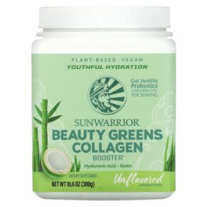 Thực phẩm chức năng Sunwarrior Beauty Greens Collagen Booster Unflavored 10.6 oz (300 g) 814784028408