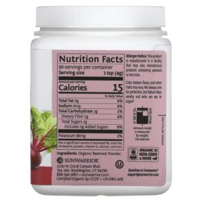 Thực phẩm bổ sung Sunwarrior Beetroot Powder 12.69 oz (360 g) 814784029870
