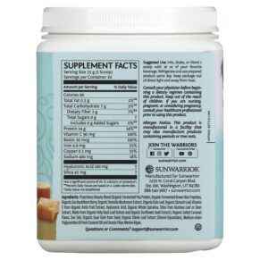 Thực phẩm bổ sung Sunwarrior Collagen Building Protein Peptide Salted Caramel 1.1 lb (500 g) 814784027791