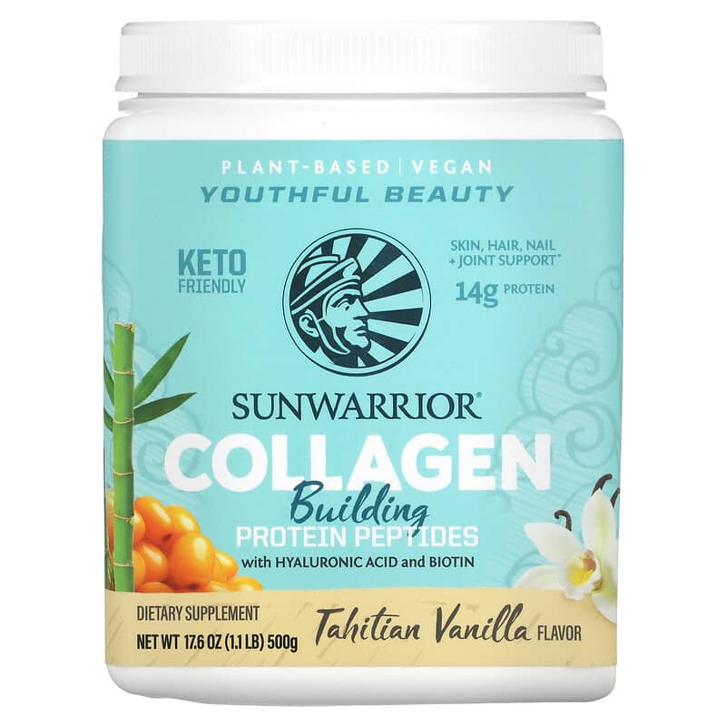 Sunwarrior Collagen Building Protein Peptides Tahitian Vanilla 1.1 lb (500 g) 8 Thực phẩm chức năng Sunwarrior Collagen Building Protein Peptides Tahitian Vanilla 1.1 lb (500 g) 814784026527