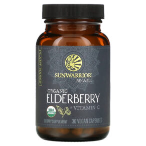 Thực phẩm chức năng Sunwarrior Organic Elderberry + Vitamin C 30 Vegan Capsules 810100920098