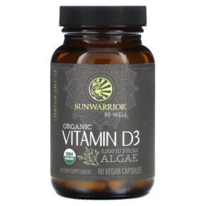 Thực phẩm chức năng Sunwarrior Organic Vitamin D3 5.000 IU 60 Vegan Capsules 810100920128