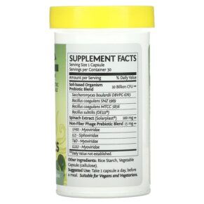 Thực phẩm bổ sung Sunwarrior Probiotics 30 Vegan Capsules 814784025957