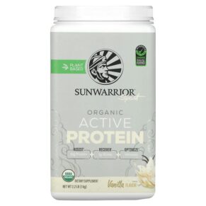 Thực phẩm chức năng Sunwarrior Sport Organic Active Protein Vanilla 2.2 lb (1 kg) 814784029832