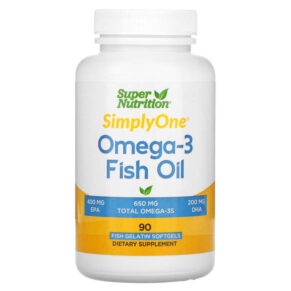 Thực phẩm chức năng Super Nutrition Omega-3 Fish Oils 1.000 mg 90 Fish Softgels 898220021406
