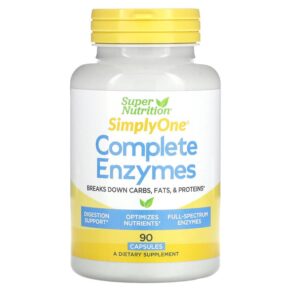 Thực phẩm chức năng Super Nutrition Simply One Complete Enzymes 90 Capsules 033739001246