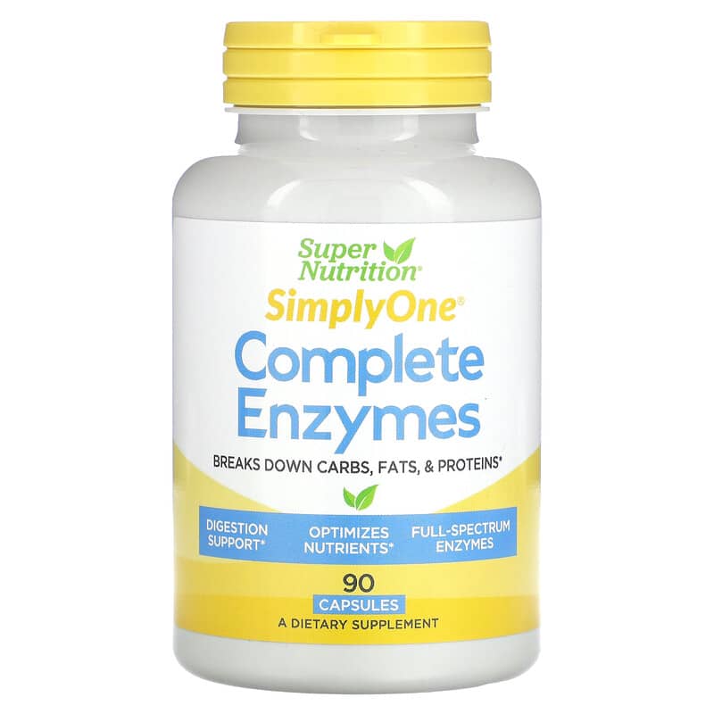 Super Nutrition Simply One Complete Enzymes 90 Capsules 8 Thực phẩm chức năng Super Nutrition Simply One Complete Enzymes 90 Capsules 033739001246