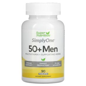 Thực phẩm chức năng Super Nutrition SimplyOne Men’s 50+ Multivitamin with Supporting Herbs 90 Tablets 033739001963
