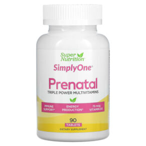 Thực phẩm chức năng Super Nutrition SimplyOne PreNatal Triple Power Multivitamins 90 Tablets 033739001598