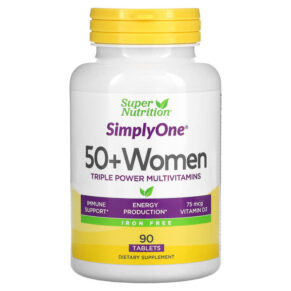 Thực phẩm chức năng Super Nutrition SimplyOne Women’s 50+ Triple Power Multivitamins Iron Free 90 Tablets 033739002281