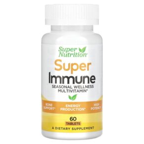 Thực phẩm chức năng Super Nutrition Super Immune Immune-Strengthening Multivitamin with Glutathione 60 Tablets 898220020140