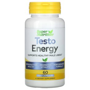 Thực phẩm chức năng Super Nutrition Testo Energy 60 Veg Capsules 033739001284