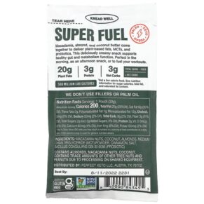 Thực phẩm bổ sung SuperFat Keto Nut Butter Macadamia MCT + Probiotics 1.06 oz (30 g) 850000843455