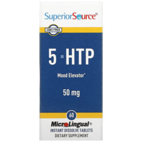Thực phẩm chức năng Superior Source 5-HTP 50 mg 60 MicroLingual Instant Dissolve Tablets 076635903306