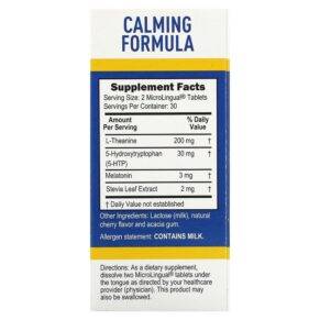 Thực phẩm bổ sung Superior Source Calming Formula 60 MicroLingual Instant Dissolve Tablets 076635903658