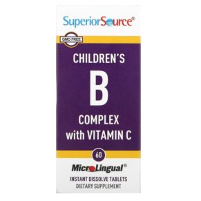 Thực phẩm chức năng Superior Source Children's B Complex with Vitamin C 60 MicroLingual Instant Dissolve Tablets 076635900800