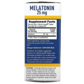 Superior Source Extra Strength Melatonin 25 mg 60 MicroLingual Instant Dissolve Tablets 3 Thực phẩm bổ sung Superior Source Extra Strength Melatonin 25 mg 60 MicroLingual Instant Dissolve Tablets 076635921003