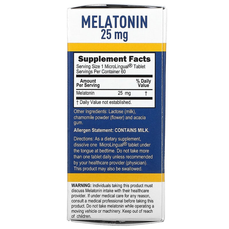 Superior Source Extra Strength Melatonin 25 mg 60 MicroLingual Instant Dissolve Tablets 2 Thực phẩm bổ sung Superior Source Extra Strength Melatonin 25 mg 60 MicroLingual Instant Dissolve Tablets 076635921003