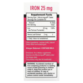 Thực phẩm bổ sung Superior Source Just Women Iron 25 mg 90 MicroLingual Instant Dissolve Tablets 076635920808