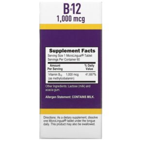 Thực phẩm bổ sung Superior Source Methylcobalamin B-12 1.000 mcg 60 MicroLingual Instant Dissolve Tablets 076635906703