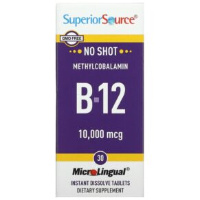 Thực phẩm chức năng Superior Source Methylcobalamin B-12 10.000 mcg 30 MicroLingual Instant Dissolve Tablets 076635909605