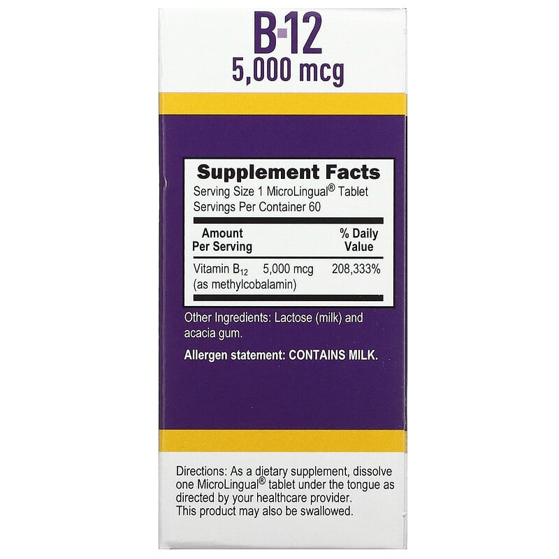 Superior Source Methylcobalamin B-12 5.000 mcg 60 MicroLingual Instant Dissolve Tablets 2 Thực phẩm bổ sung Superior Source Methylcobalamin B-12 5.000 mcg 60 MicroLingual Instant Dissolve Tablets 076635907502