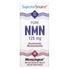 Thực phẩm chức năng Superior Source Pure NMN 125 mg 60 Instant Dissolve Tablets 076635921508
