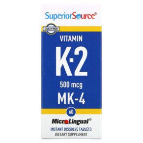 Thực phẩm chức năng Superior Source Vitamin K-2 500 mcg 60 MicroLingual Instant Dissolve Tablets 076635904105