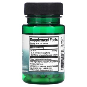 Thực phẩm bổ sung Swanson 5-HTP 200 mg 60 Capsules 087614029634