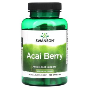 Thực phẩm chức năng Swanson Acai Berry 500 mg 120 Capsules 087614110820