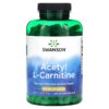 Thực phẩm chức năng Swanson Acetyl L-Carnitine 500 mg 240 Veggie Capsules 087614116501