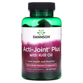 Thực phẩm chức năng Swanson Acti-Joint Plus with Krill Oil 60 Softgels 087614210124