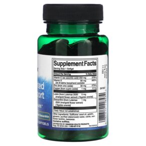Thực phẩm bổ sung Swanson Age Related Eye Support 60 Softgels 087614118574
