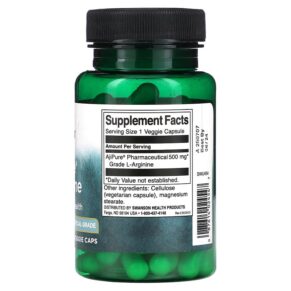 Swanson AjiPure L-Arginine 500 mg 60 Veggie Caps 3 Thực phẩm bổ sung Swanson AjiPure L-Arginine 500 mg 60 Veggie Caps 087614024547