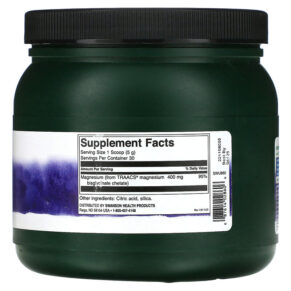 Swanson Albion Magnesium Glycinate Powder 5.3 oz (150 g) 3 Thực phẩm bổ sung Swanson Albion Magnesium Glycinate Powder 5.3 oz (150 g) 087614028606