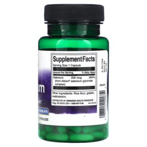Thực phẩm bổ sung Swanson Albion Selenium Complex 200 mcg 90 Capsules 087614020679